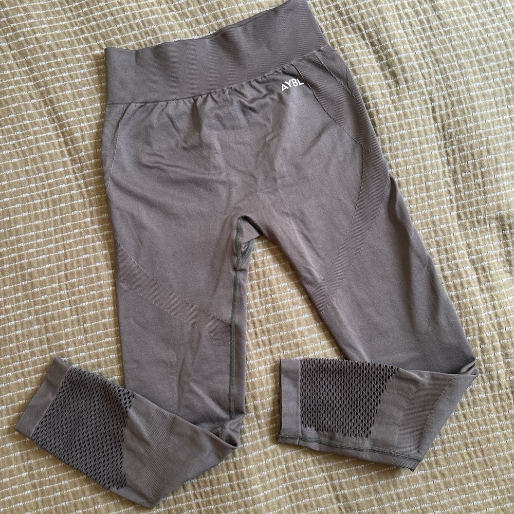 AYBL Women’s Motion Seamless Leggings - Dark Plum/Gray Size Medium